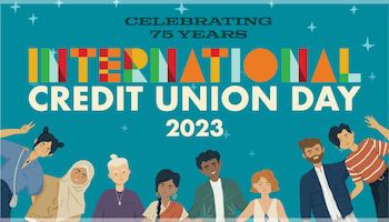 international credit union day teams background