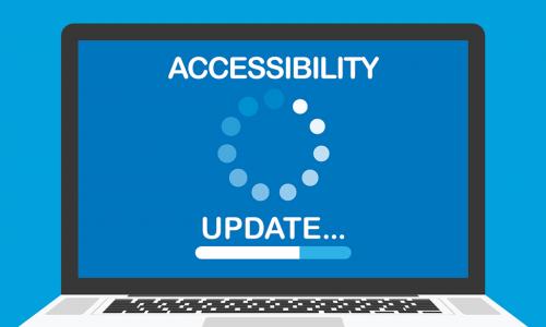 Accessiblity Update Loading image on laptop