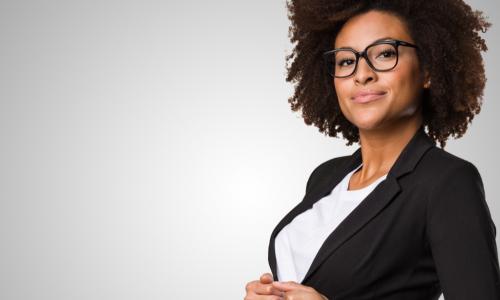 confident successful African American businesswoman