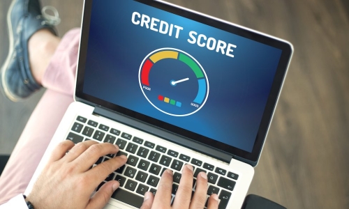 credit score laptop gauge