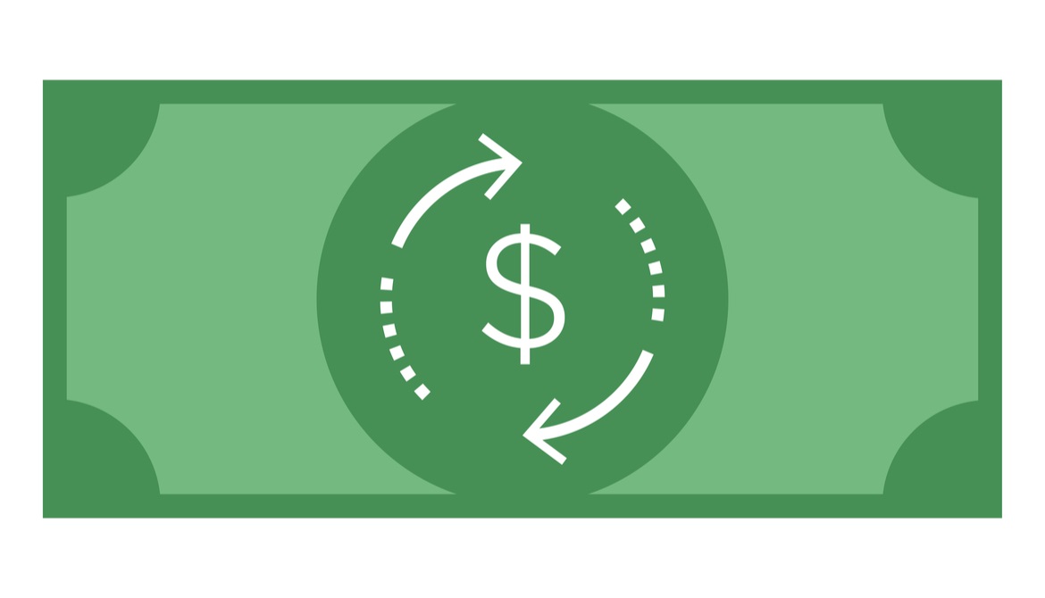 illustration of currency indicating circular flow