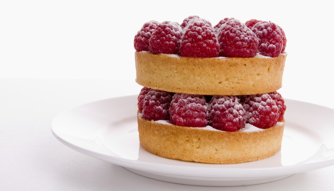 two-layer fruit tart