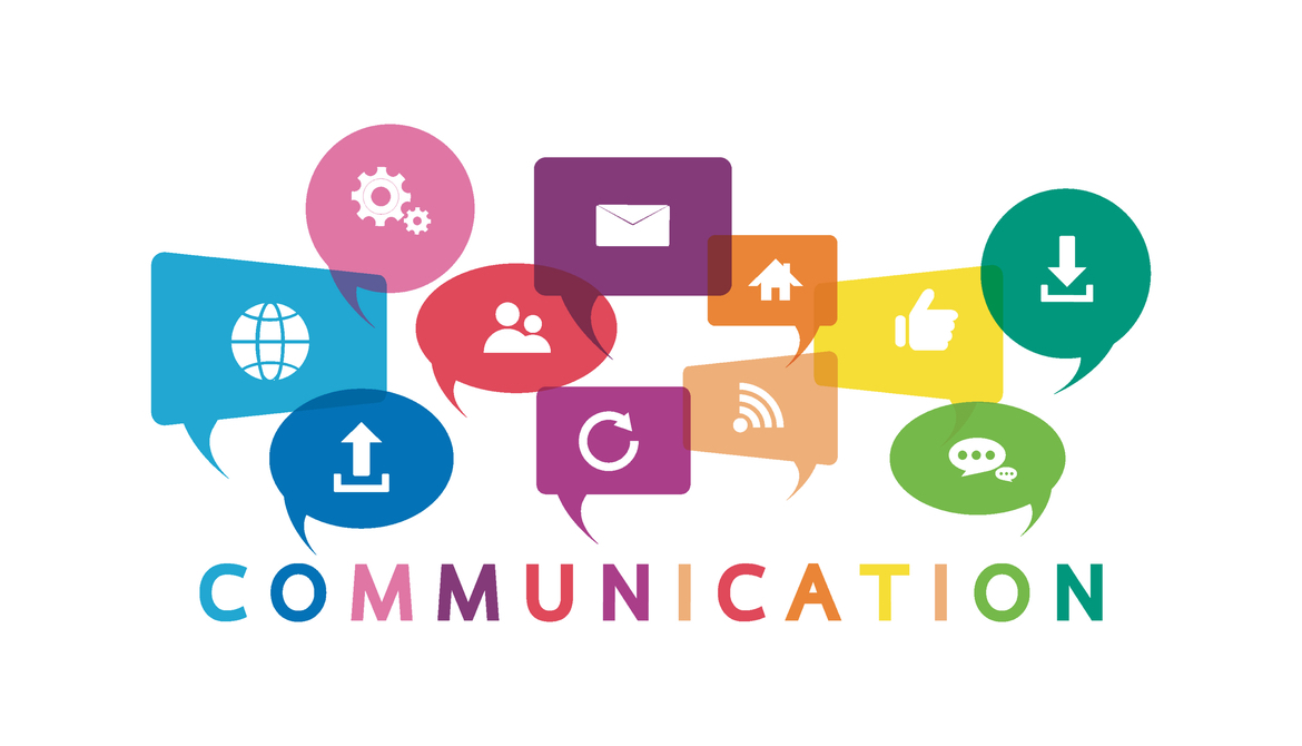 colorful communication icons