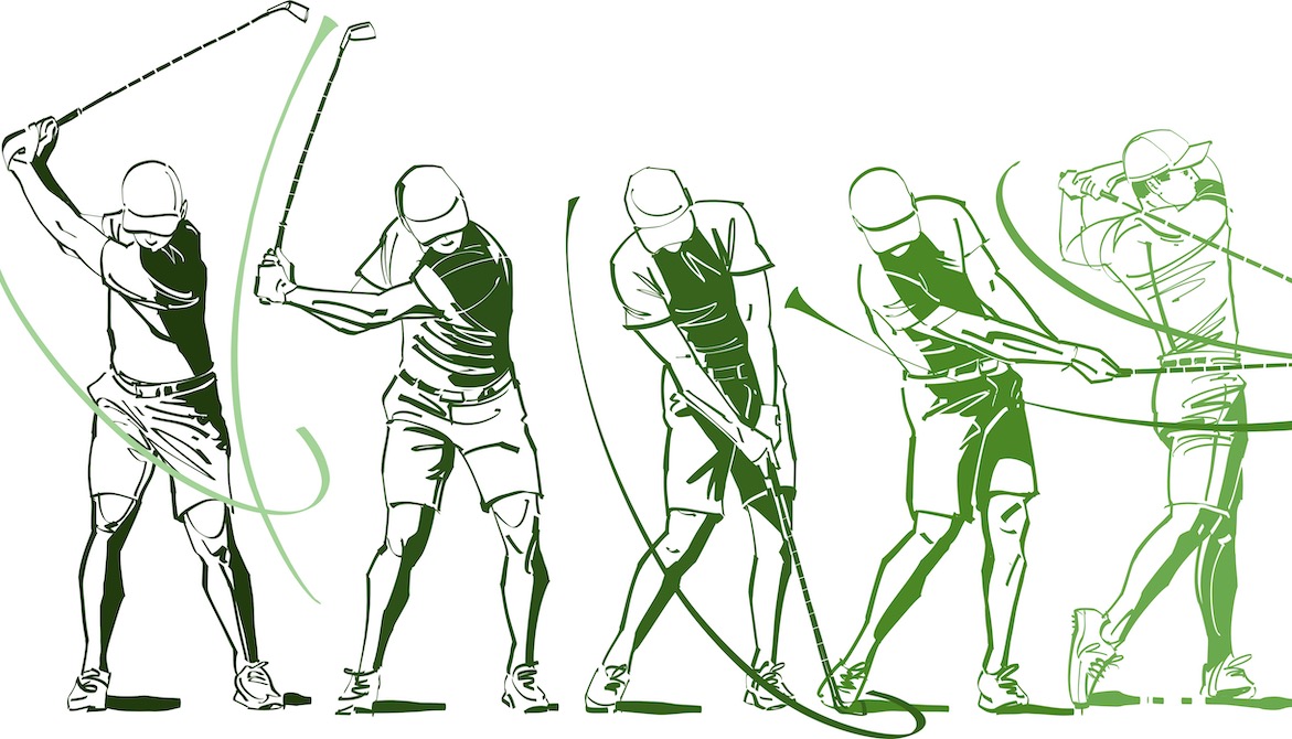 illustration golf swing