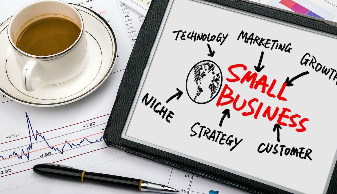small business plan tablet coffee