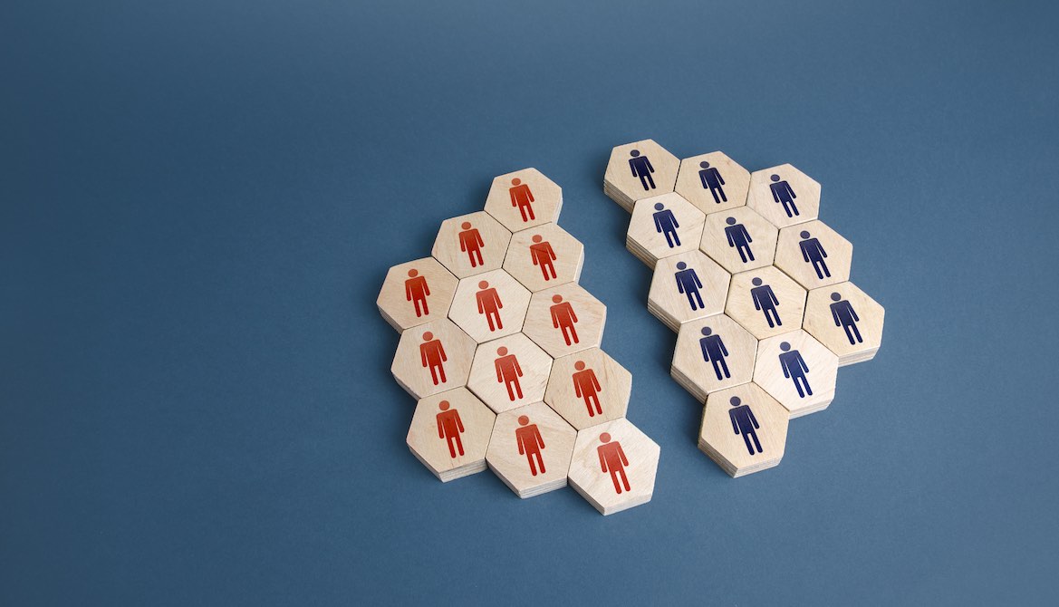 divided people blocks