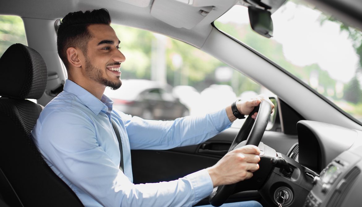 arab man driving