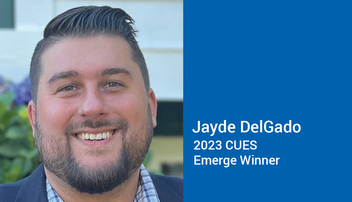 2023 CUES Emerge winner Jayde DelGado of Harborstone Credit Union