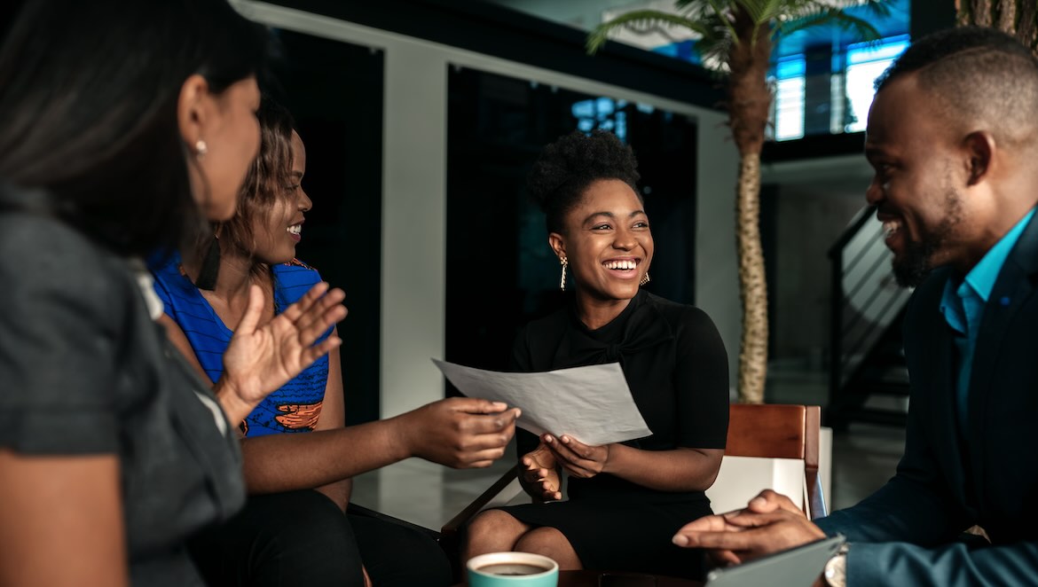 young black executives meeting