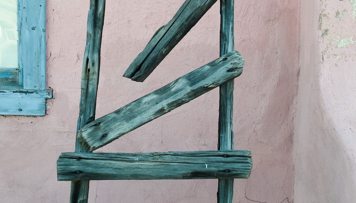 ladder with broken rungs