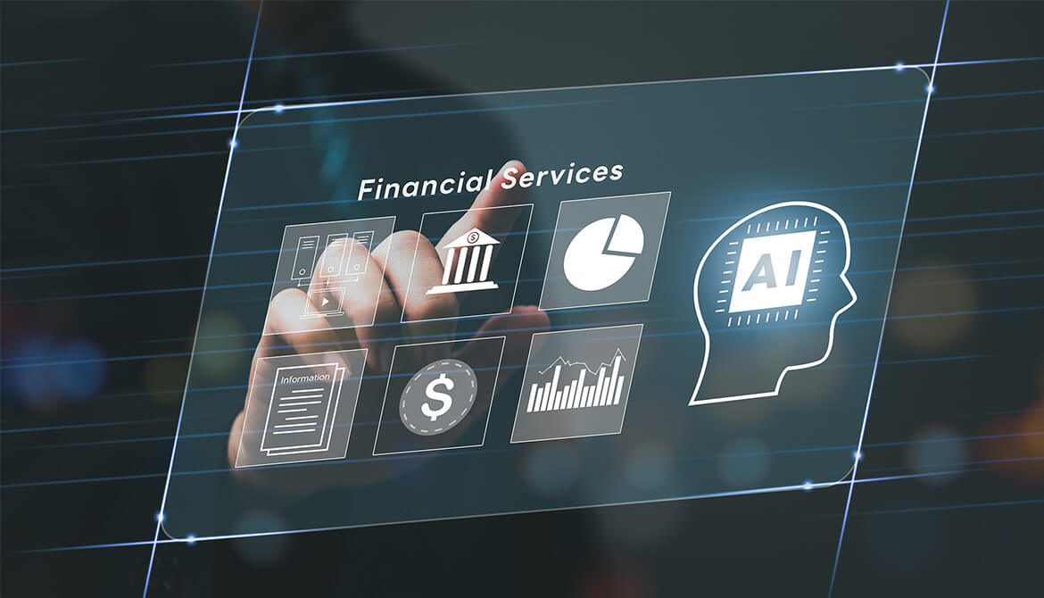 selecting Financial Services from screen