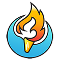 burning torch