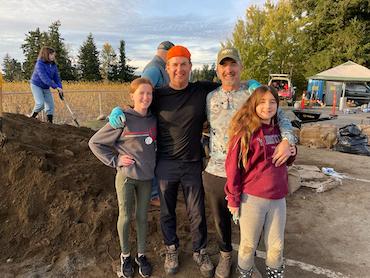 Lanphear family volunteers to fill sandbags for flood preparation