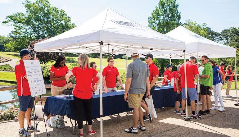Langley FCU team golf charity event