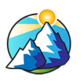 sun rising behind mountain tops