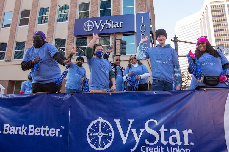 VyStar’s presence in the Martin Luther King Jr. Day parade in Jacksonville, Florida