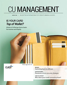 August 2021 Credit Union Management magazine cover