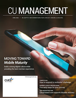 April 2022 CU Management magazine cover