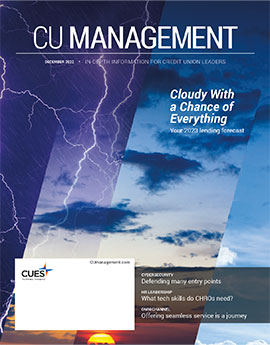  December 2022 CU Management magazine cover