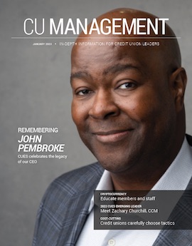  January 2023 John Pembroke CU Management magazine cover