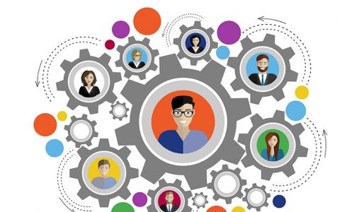 Flat design illustration concepts for talent development planning and strategy