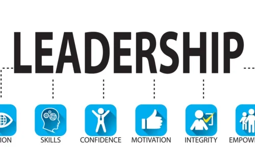 Flowchart of leadership traits such as vision and skills