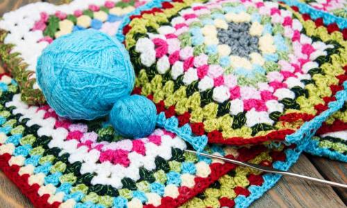 crocheted items hook yarn