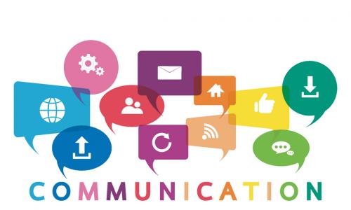 colorful communication icons