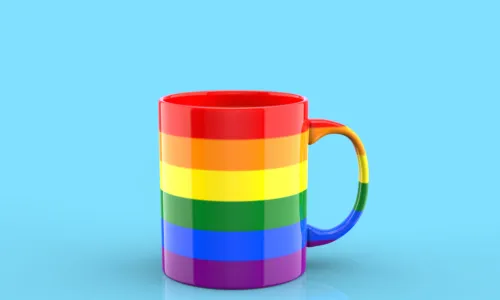 pride rainbow mug