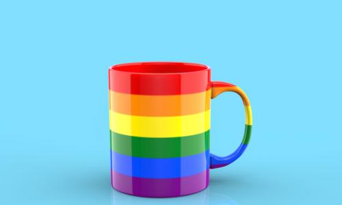 pride rainbow mug