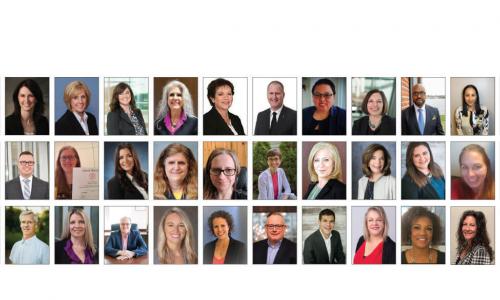 collage of headshots of CUES members and staff who attended Cornell DEI certificate program