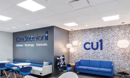 Credit Union 1 has renovated branch spaces in Illinois and Indiana