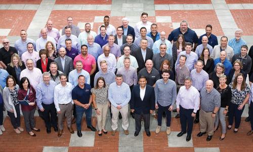 class photo of the Spring 2022 CEO Institute I: Strategic Planning participants at Wharton