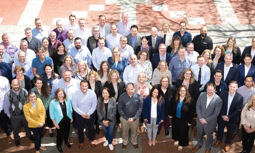 class photo of Spring 2023 CEO Institute I: Strategic Planning at the Wharton School of the University of Pennsylvania