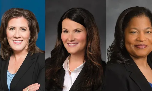 Golden 1 CU DEI leaders Donna Bland with Erica Taylor and Desirée Thompson